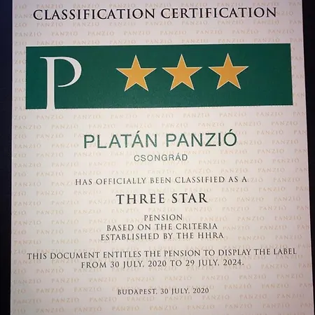 Platan Panzio Frühstückspension 3*