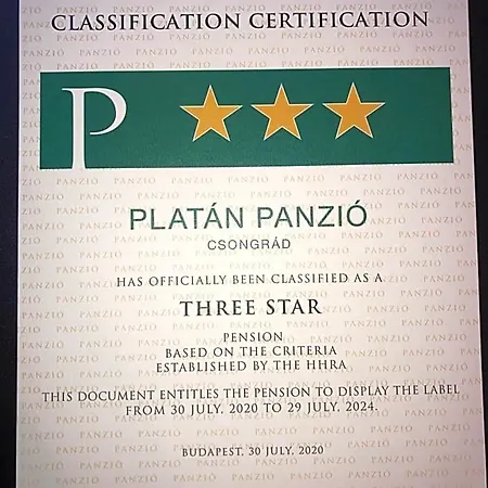 Bed & Breakfast Platan Panzio
