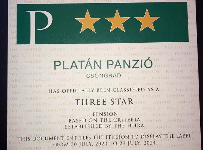 Platan Panzio Bed and Breakfast 3*